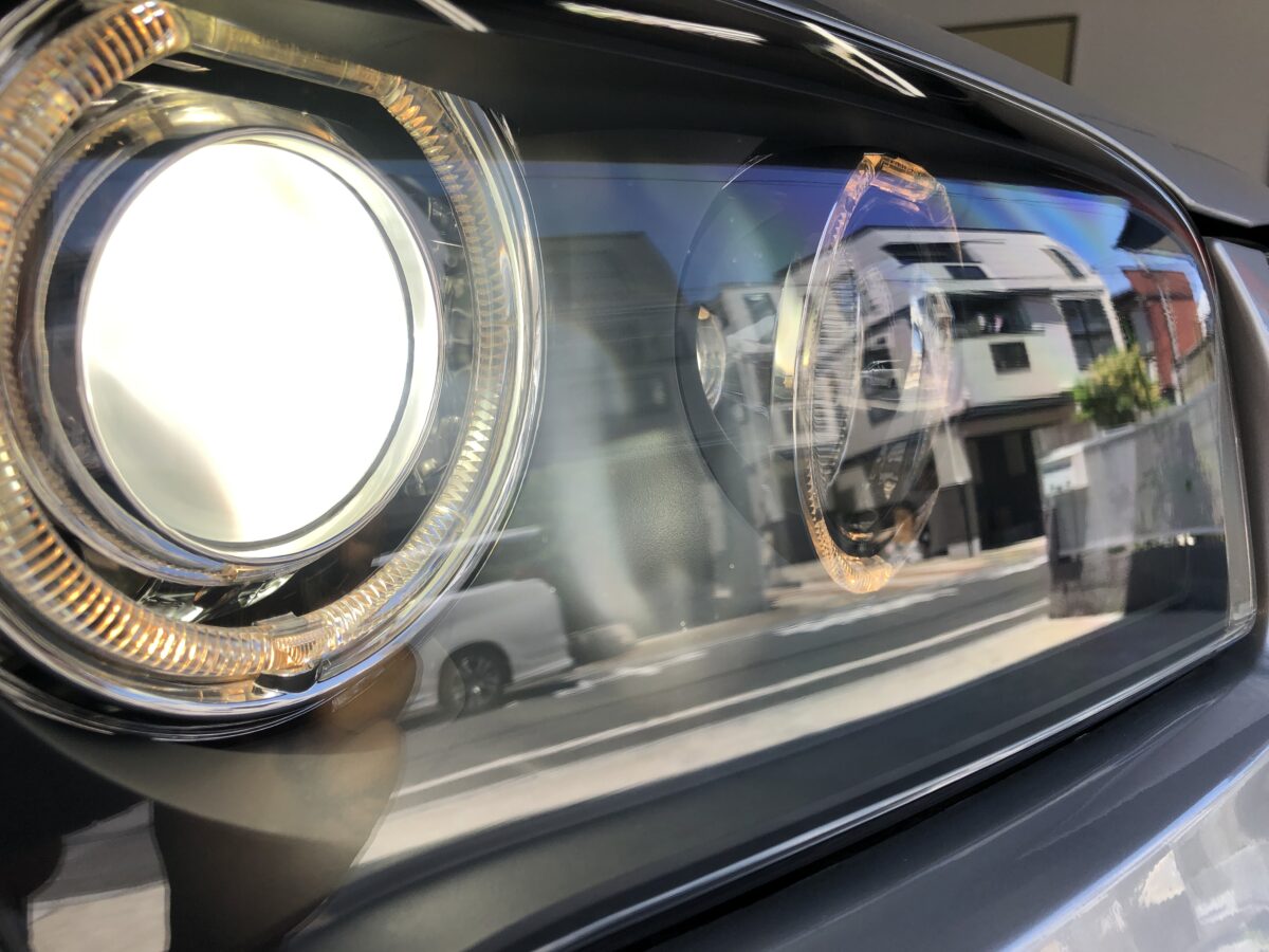 BMWX3　ヘッドライトコーティング