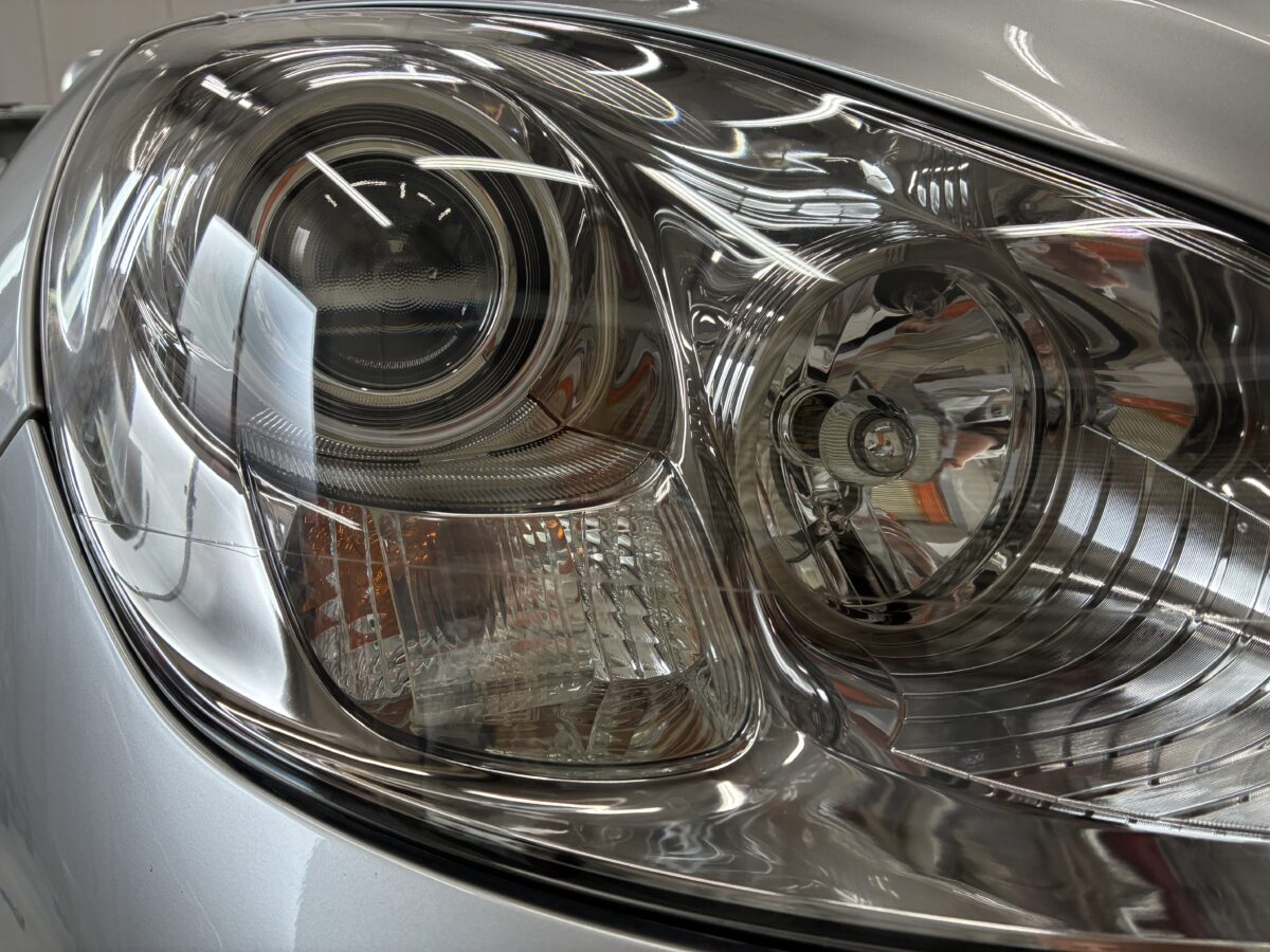 レクサスSC430　ヘッドライトリペア後にプロテクションフィルム施工