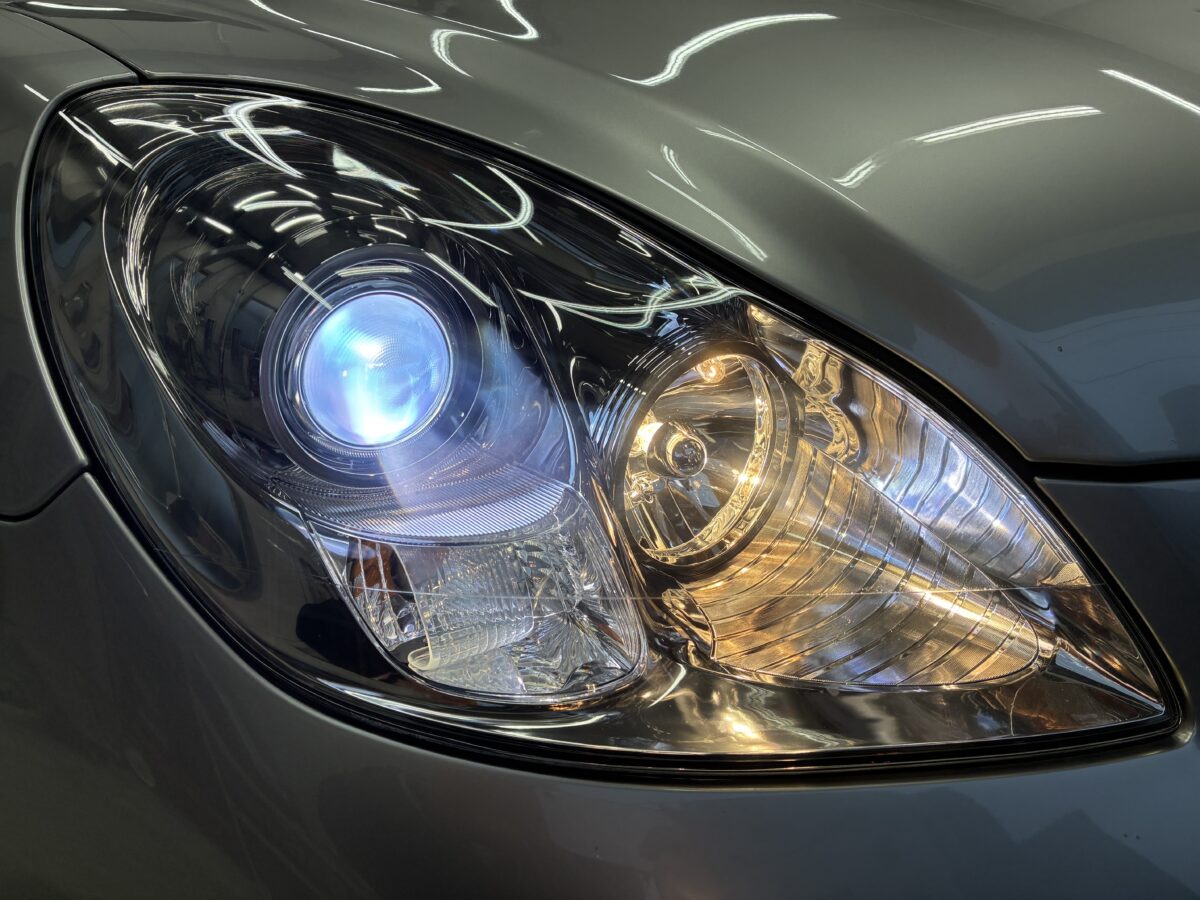 レクサスSC430 hエッドライトリペア後のライト点灯時
