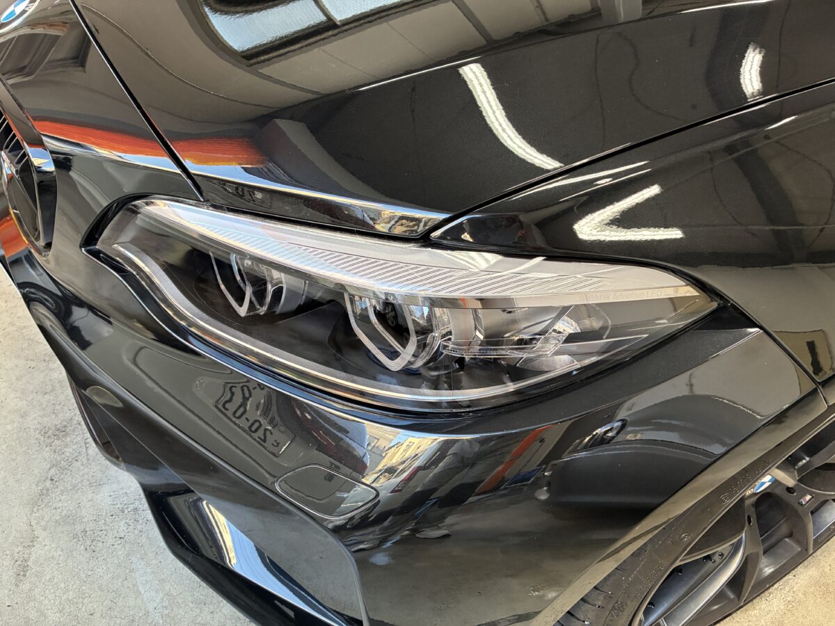 BMWM2 ヘッドライトリペア後にPPF施工