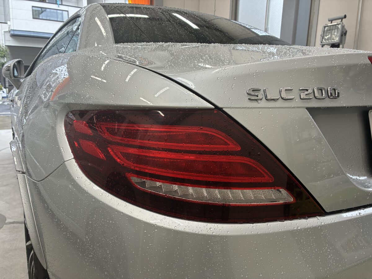 ベンツSLC200　ヘッドライトリペア
