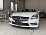 ベンツSLK　ヘッドライトリペア、プロテクションフィルム施工